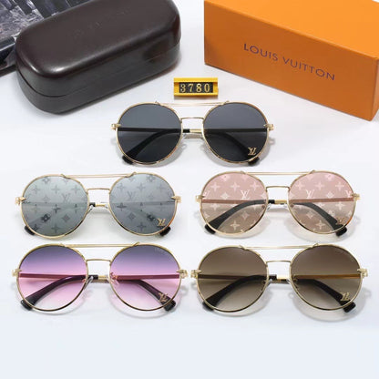 Full Logo Round Sunglasses