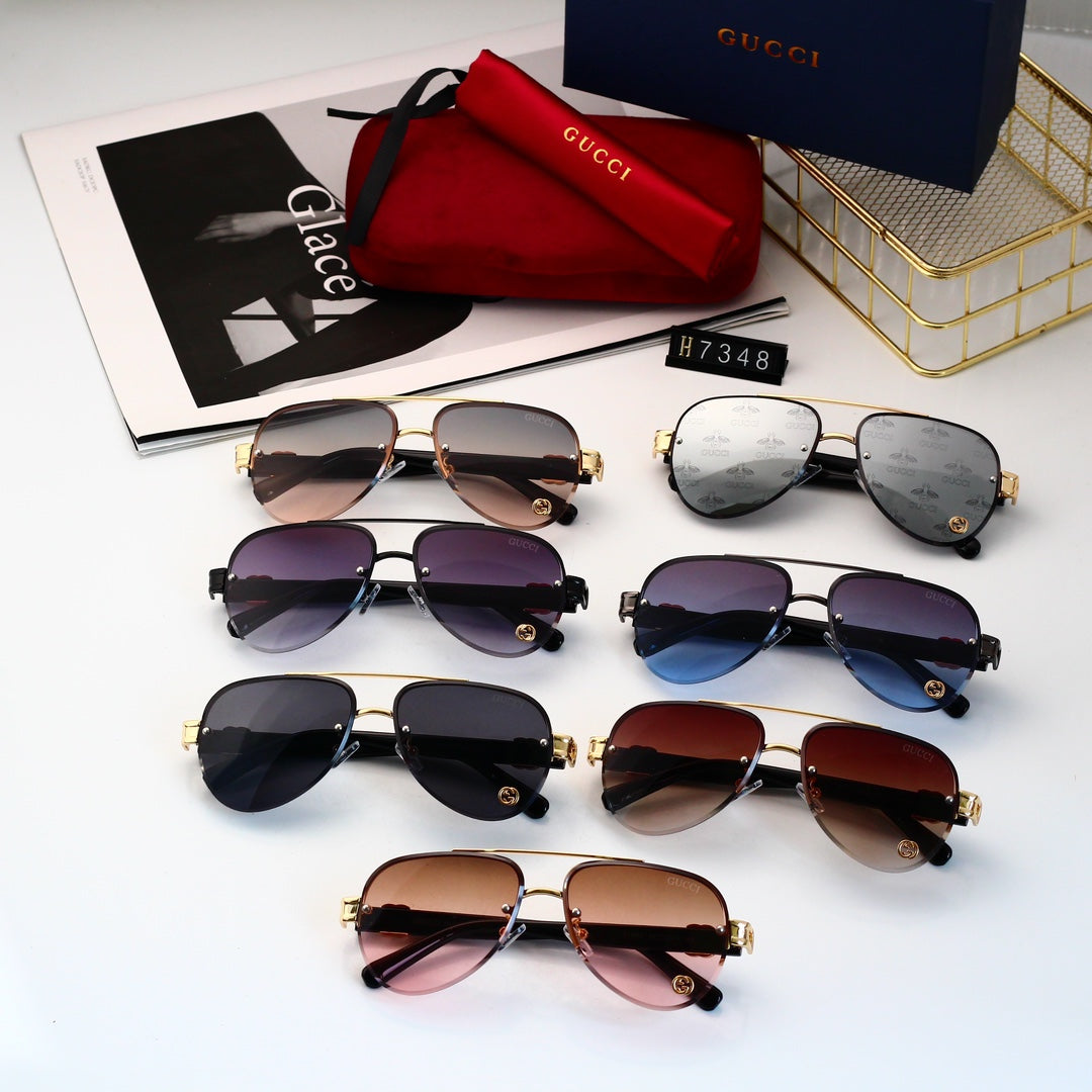 Gradient Aviator Sunglasses