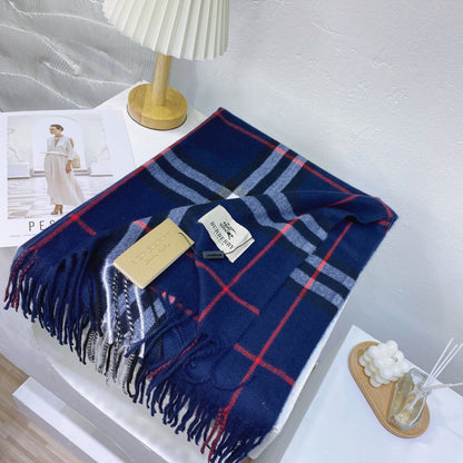 Classic Plaid Tassel Unisex Scarf