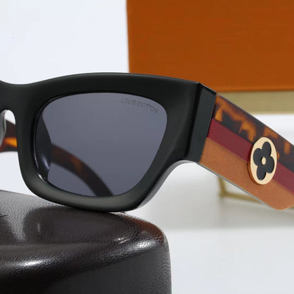 Amber Frame Retro Sunglasses