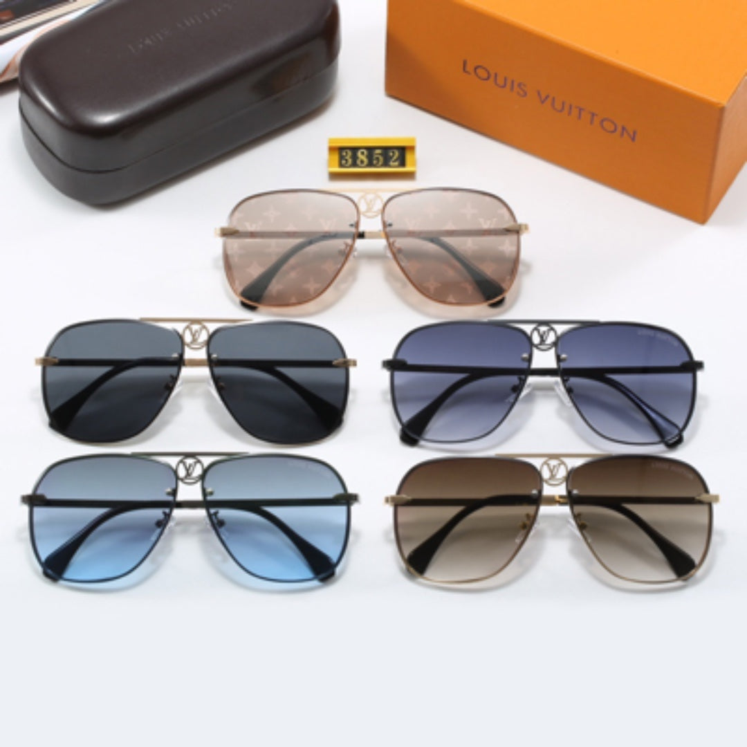 Minimalist Metal Frame Aviator Sunglasses