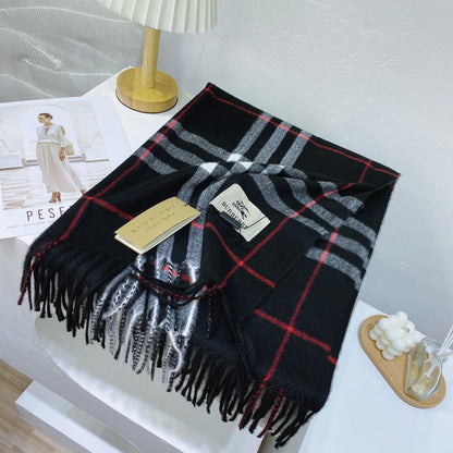 Classic Plaid Tassel Unisex Scarf