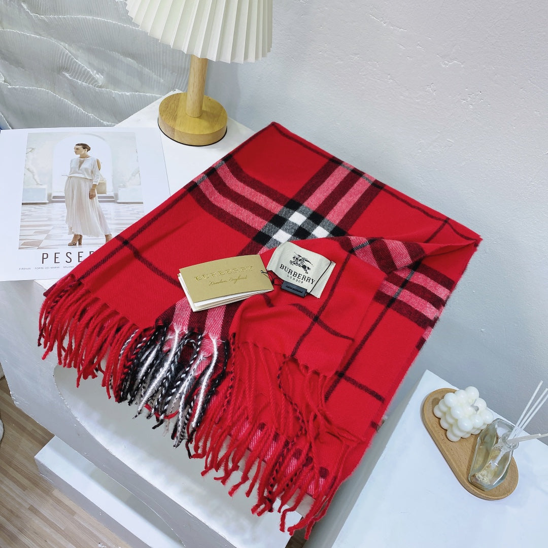 Classic Plaid Tassel Unisex Scarf